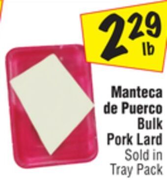 El Super Bulk pork lard offer