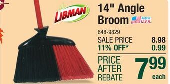 Menards Libman 14 indoor/outdoor angle broom offer