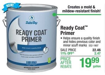 Menards Dutch boy ready-coat primer - 1 gal offer