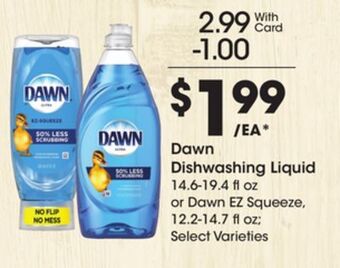 Kroger Dawn dishwashing liquid offer