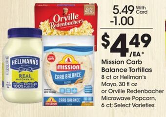 Kroger Mission carb balance tortillas offer