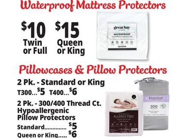 Ocean State Job Lot Mattress protectors offer