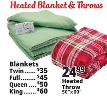 Ocean State Job Lot Heated blanket & throws offer