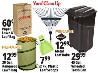 Ocean State Job Lot Yard clean up offer
