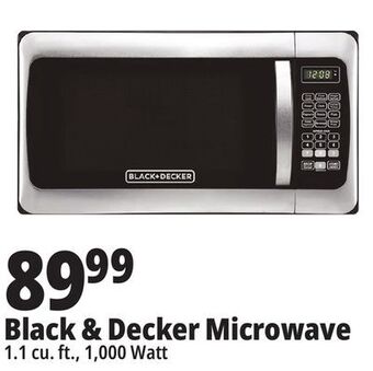 Ocean State Job Lot Black + decker 1000w stainless steel microwave oven offer