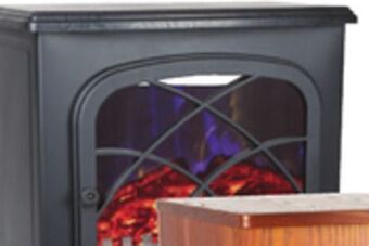 Ocean State Job Lot Lifesmart infrared electric fireplace stove heater with remote offer