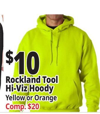 Ocean State Job Lot Rockland tool hi-viz hoody offer