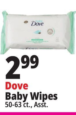 Ocean State Job Lot Dove baby wipes offer