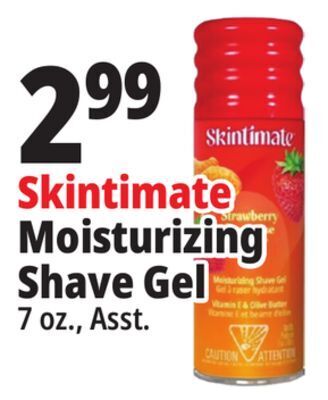 Ocean State Job Lot Skintimate moisturizing shave gel offer