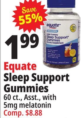 Ocean State Job Lot Equate sleep support gummies offer