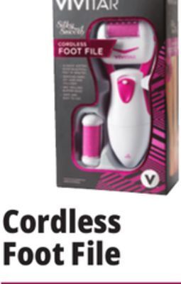 Ocean State Job Lot Vivitar silky smooth cordless foot file offer