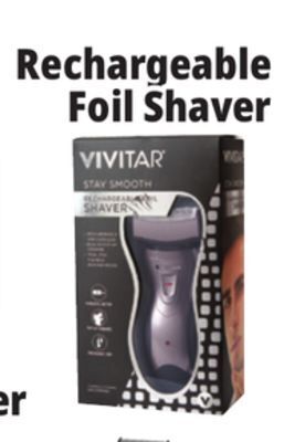 Ocean State Job Lot Vivitar stay smooth rechargeable foil shaver offer