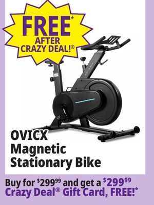 Ocean State Job Lot Ovicx magnetic stationary exercise bike with bluetooth offer