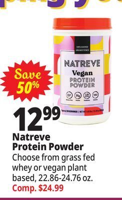 Ocean State Job Lot Natreve protein powder offer