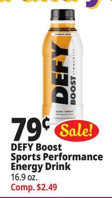 Ocean State Job Lot Defy boost sports performance energy drink offer