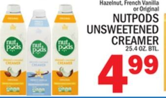 C Town Nutpods unsweetened creamer offer