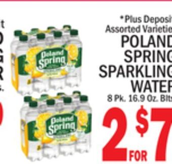 C Town Poland spring sparkling water offer