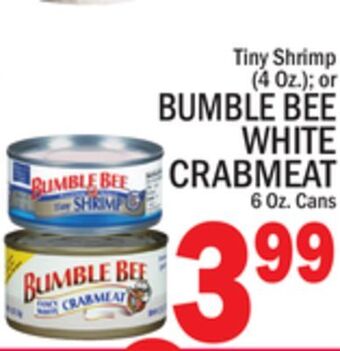 C Town Bumble bee white crabmeat offer