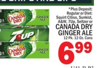 C Town Canada dry ginger ale offer