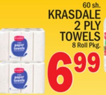 C Town Krasdale 2 ply towels offer