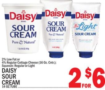 C Town Daisy sour cream 14 oz. tube offer