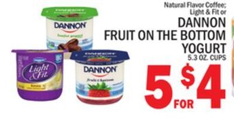 C Town Dannon fruit on the bottom yogurt offer