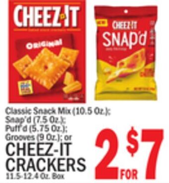 C Town Cheez-it crackers 11.5-12.4 oz. box offer