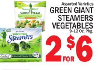 C Town Green giant steamers vegetables offer