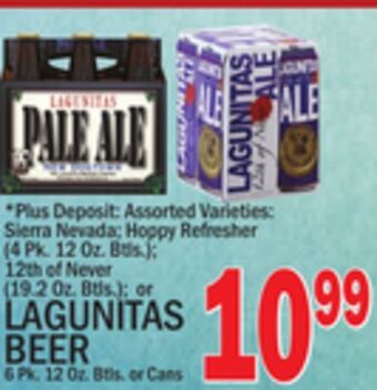 C Town Lagunitas beer 6 pk. 12 oz. btls. or cans offer