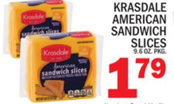 C Town Krasdale american sandwich slices offer