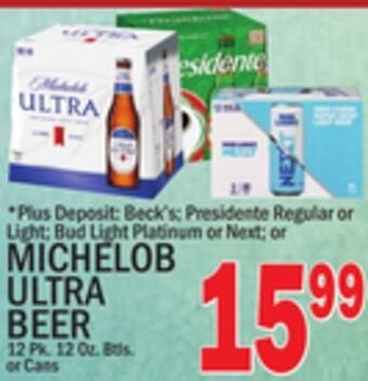 C Town Michelob ultra beer offer