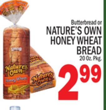 C Town Nature's own honey wheat bread offer