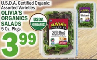C Town Olivia's organics salads offer