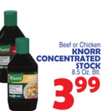 Bravo Supermarkets Knorr concentrated stock offer
