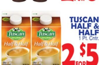 Bravo Supermarkets Tuscan half & half offer