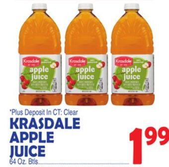 Bravo Supermarkets Krasdale apple juice offer