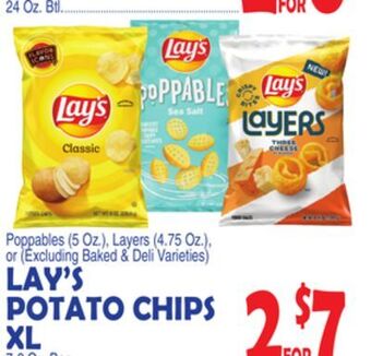 Bravo Supermarkets Lay's potato chips xl offer