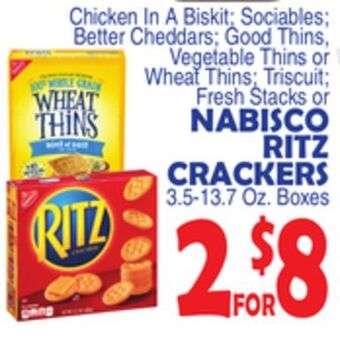 Bravo Supermarkets Nabisco ritz crackers offer