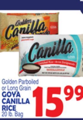 Bravo Supermarkets Goya canilla rice offer