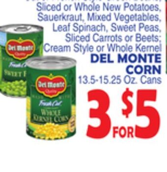 Bravo Supermarkets Del monte corn offer