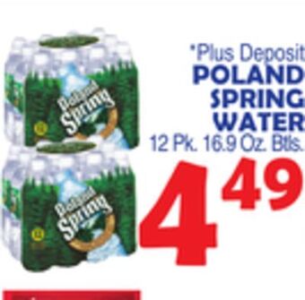 Bravo Supermarkets Poland spring water offer