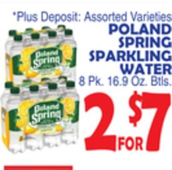 Bravo Supermarkets Poland spring sparkling water offer