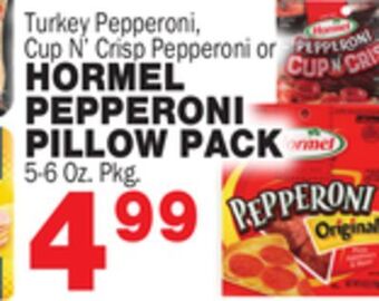 Bravo Supermarkets Hormel pepperoni pillow pack offer