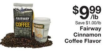 Fairway Store Market Fairway cinnamon coffee flavor offer