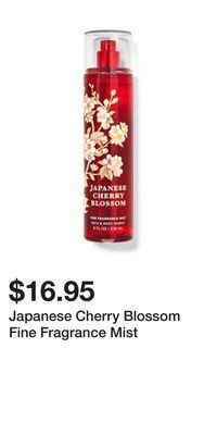 Bath & Body Works Japanese cherry blossom fine fragrance mist offer