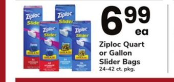 ACME Ziploc quart or gallon slider bags offer