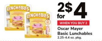 ACME Oscar mayer basic lunchables offer