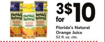 ACME Florida's natural orange juice offer