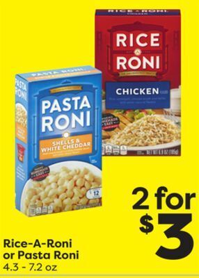 Weis Markets Rice-a-roni or pasta roni offer