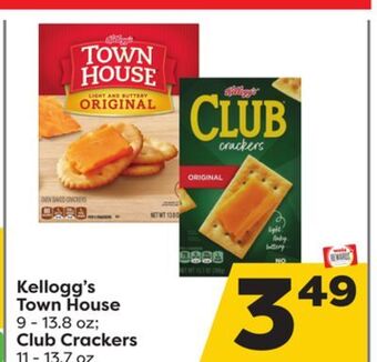 Weis Markets Kellogg's town house 9-13.8 oz club crackers 11-13.7 oz offer